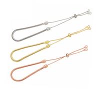 Angoily 3pcs Diy Beads Bracelet Basic Chain Adjustable Hand Chain Semi-finished Jewelry Making Accessories Fashion Jewelry Wire for Women