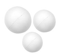 Angoily 3Pcs DIY Hollow Foam Balls for Wedding Christmas Decorations Lightweight Semi Sphere Craft Props Easy to Cut and Paint for School Projects Festive Events
