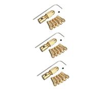 Angoily 3pcs Drill Press Set Micro Drill Bits Brass Collet Chuck Brass Collet Set for Woodworking