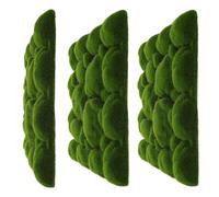 Angoily 3pcs Fake Moss Foam Board Green Wall Decor for DIY and Flower Arrangement, Foam Material with Long-term Decoration and Easy Care, for Home Modern and Natural Style
