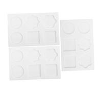 Angoily 3pcs Heat Resistant Silicone Wax Seal Stamp Mat with 6-Cavity Non-Stick Smooth Surface, Portable Wax Sealing Silicone Pad for Gift Sealing and Wedding Invitations