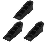 Angoily 3pcs Heavy Duty Rubber Door Stopper Large Safety Door Stop Wedge Prevents Collision