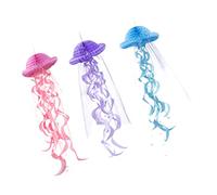 Angoily 3pcs Jellyfish Honeycomb Aquarium Decorations Hanging Party Props for Birthdays Under Sea Themes and Cosplay Events Durable Paper