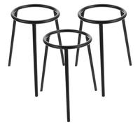 Angoily 3pcs Lab Tripod Stand for Chemistry Experiment and Education with Lightweight Stable Iron Construction Suitable for Biology and Outdoor Experiments