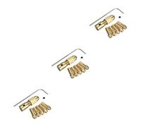 Angoily 3pcs Micro Drill Bit Clamp Hand Drill Small Electric Woodworking Brass Clip Chuck Tool Set Brass Collet Set