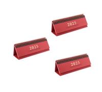 Angoily 3pcs Mini Desktop Planner Horizontal Desk Calendar Compact Office Schedule Organizer with Memo To Do List Standing Small Desk Calendar for Stylish Workspace and Daily Planning