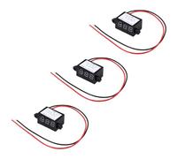 Angoily 3pcs Mini Digital Dc Voltmeter 0.28 Inch Two-wire 3.0-30v Waterproof Voltage Tester Meter for Electrical Testing and Power Measurement