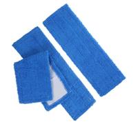 Angoily 3pcs Mop Pads Coral Fleece Replacement Cleaning Mop Pads with Polishing Function Convenient Design Blue for Cleaning The Home on Linoleum and Tile Floors