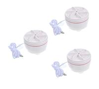 Angoily 3pcs Portable Folding Mini Washing Machine for Travel Laundry Wash Tub Clothes Washer for Socks and Delicate Items