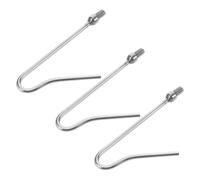 Angoily 3pcs Poultry Leg Catcher Hooks 5" White without Pole, Animal Catching Tools for Chickens Ducks Geese, Farm Poultry Handling Equipment for Chicken Raising