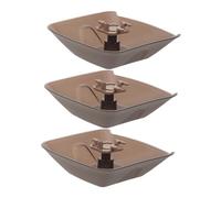 Angoily 3pcs Range Hood Oil Catcher Cups Heat Resistant Square Grease Tray Liners for Old Style Kitchen Extractor Fans Oil Collecting Boxes Compatible with Oven Hood Filters