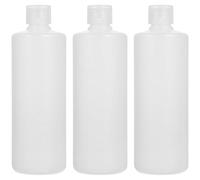 Angoily 3pcs Refillable Travel Bottles 400ml Pe Material White Portable Containers for Dispensing Shampoo and Lotion No Waste Convenient Travel Accessory for Business Trip