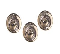 Angoily 3pcs Retro Brass Buddha Keychain Pendants Vintage Decorative Ornaments for Keys Unique Spirituality and Home Decor