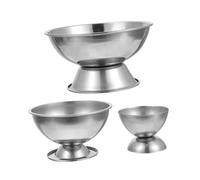 Angoily 3pcs Stainless Steel Jewelry Melting Casting Bowls with Thermal Stability and Impact Resistance Alum Bowls for DIY Gold and Jewelry Making Suitable for Laboratory and Home Use