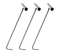 Angoily 3pcs Stainless Steel Manhole Cover Lift Hook T-Handle Tool