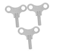 Angoily 3pcs Steel Clock Winding Keys Wear-resistant Winding Tools for Floor and Wall Clocks for Repair and Maintenance