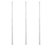 Angoily 3pcs Table Football Rods Foosball Components Soccer Machine Handle Replacement Poles 6mm Diameter Steel Bars 41.5cm for Adult and Desktop Soccer Table Accessories