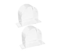 Angoily 3pcs Transparent Bird Cage Food Box Set Thickened Parrot Feeding Bowl Easy to Clean Install Small Birds