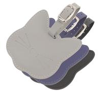 Angoily 3pcs Travel Tag Travel Suitcase Tag Pu Leather Easy Identification Writable Personal Contact Information for Frequent Travelers Business Professionals for Luggage