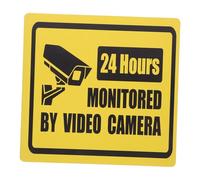 Angoily 3pcs Vintage Tinplate Video Camera Signs Frameless Security Camera Wall Sign for Indoor Outdoor Property Protection Flexible Display Rustic Wall Plaque for Home Decor