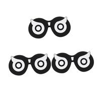 Angoily 3pcs Vr Lens Cover Scratch and Dustproof Cushion for Lens Protector Sweat Resistant and Design Stylish Owl Pattern Essential Vr Accessory