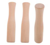 Angoily 3pcs Wooden Pestle Set Natural Wood Kitchen Tool for Garlic Potato Masher Multifunctional Food Grinder Enhancing Flavor Safe Odorless Handheld Spice Crusher