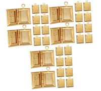 Angoily 3sets Bible Elements Charms Pendants for DIY Jewelry Making for Necklaces and Keychains Creative Bible Shape Design Unleash Your Crafting Skills 10pcs*3