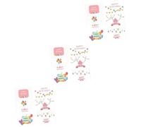 Angoily 3sets Birthday Greeting Cards Set Blessing Cards with Envelopes Cartoon Design for Boys for Celebrating Special Occasions 6pcs*3