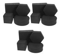 Angoily 3sets Geometric Cube Photo Props Foam Photo Stands for Jewelry Cosmetics Geometric Cube Props Foam 4pcs*3