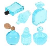 Angoily 3sets Miniature Perfume Bottles Decor for Dollhouse Landscape Accessories Elegant Design for Unique Scenes Durable and Easy to Clean Miniature Figurines 6pcs*3
