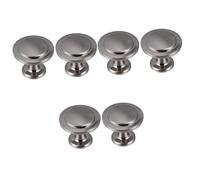 Angoily 3sets Single Hole Cabinet Pull Handles Brushed Drawer Knobs Furniture Pull Knobs for Cupboards Wardrobes Shoe Cabinets Durable Practical Accessories 2pcs*3
