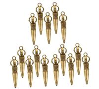 Angoily 3sets Vajra Keychain Pendant Vintage Brass Ornament with Fine Details Durable Buddhist Pestle Design for Home Decor and Meaningful 5pcs*3