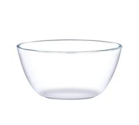 Angoily 4.7 Quart Large Glass Mixing Bowl, Clear Glass Salad Bowls Big Mixing Bowl for Kitchen Salad Bread Storage, Dishwasher, Freezer, Microwave