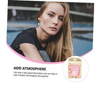 Angoily 4 Packs Pink Non Porous Imitation Pearl Beads for DIY Jewelry Making Handmade Accessories for Wedding Christmas and Holiday Decorations Creative Craft Materials for Gift Boxes and