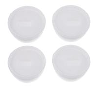 Angoily 4 Pair Toilet Bolt Cap Universal Plastic Round Toilet Push- On Bolt Caps Toilet Bowl Lid Installation Accessories for Easy Installation