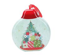 Angoily 4 pcs Christmas Themed Candy Tin Box Gift Packing Box with Festive Pattern for Candy Crafts Presents Holiday Decoration