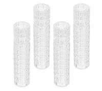 Angoily 4 Pcs Cocktail Atomizer Spray Bottles 30Ml Refillable Crystal Glass Sprayer with Lid for Bar Use Vermouth Absinthe Bitters Flavor Mist Storage