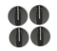 Angoily 4 Pcs Gas Stove On-off Knobs Plastic Fireproofing Replacement Fit for Hole Diameter 8mm Right Angle 0° Easy to Install Home Kitchen Accessories
