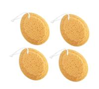 Angoily 4 Pcs Honeycomb Shower Sponge Bath Exfoliator Body Scrub Sponges for Adults and Babies, Soft Seaweed Cotton Material, Suitable for Daily Bath and Shower Cleansing