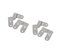 Angoily 4 pcs Step Ladder Hinge Replacement for Pull Down Attic Ladder Parts for Single Double Telescopic Repair Practical Stable Hardware Kit