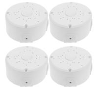 Angoily 4 Pcs Waterproof Junction Box Bracket for Outdoor Camera CCTV Camera ABS Plastic White