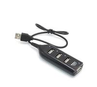 Angoily 4-port 2.0 Splitter Hub High Speed Data Transfer for Laptop Computer Tablet Smart Phone Black Universal Compatibility