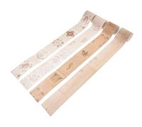 Angoily 4 Rolls Vintage Pattern Washi Tape Each Repositionable Decorative Adhesive for DIY Crafts Scrapbooking Gift Wrapping Planners Journals with Retro Skeleton Plant Poetry Angel