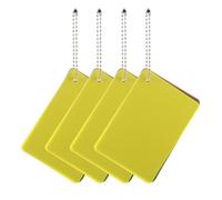 Angoily 4 Sets Referee Cards Kit - 12pcs Red Yellow Green Soccer Referee Tools for Football Volleyball Rugby Training and Match Management