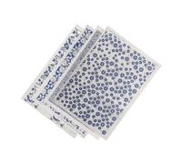 Angoily 4 Sheets Pottery Ceramic Underglaze Transfer Paper for Clay Pots Cuttable DIY Floral Decals with Texture Safe and Easy Application for Ceramic Glaze Decoration