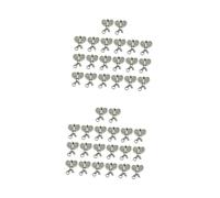 Angoily 40 PCS Antique Silver Badminton Racket Pendants for DIY Jewelry Making Unique Alloy Charms for Necklaces Bracelets Keychains and Scrapbooking Projects