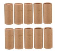Angoily 40 pcs Kraft Paper Cylinder Tea Boxes Practical Essential Oil Bottle Containers Packaging Tubes for Wedding Party Birthday Christmas Packaging