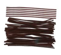 Angoily 400pcs Plush Twist Stick Decor DIY Craft Materials Christmas Craft Ornaments Pipe Cleaners Chenille Stem for Christmas Brown Velvet