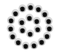 Angoily 400Pcs Self Adhesive Craft Eyes Stickers for DIY Dolls and Stuffed Black and White Decorative Cartoon Eye Patches with Strong Backing for Handmade Animal Figures and Art Projects