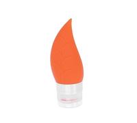 Angoily 40ml Silicone Sub-bottle for Travel Use, Tree Leaf Shaped Lotion Points Container, Refillable and Easy to Squeeze Shampoo Container in Orange, Portable Travel Shampoo Bottle